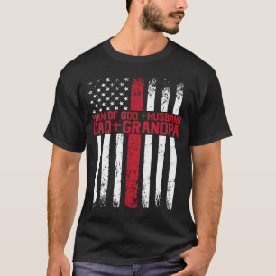 Man of God Husband Dad Grandad Jesus God Religious T-Shirt
