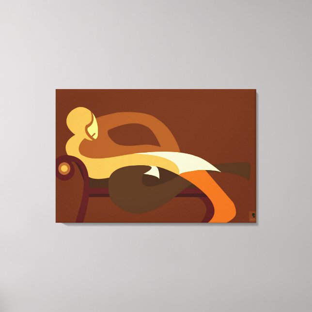 Man of leisure canvas print (Front)