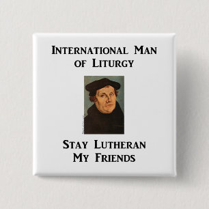 Man of Liturgy 2 Inch Square Button