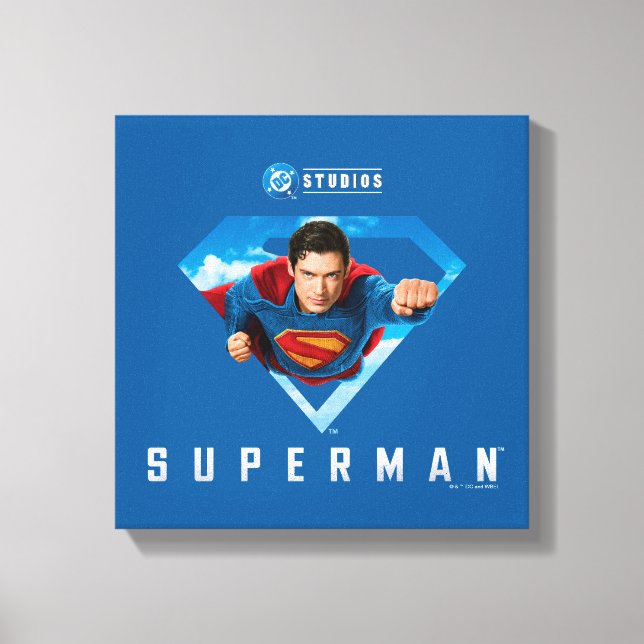 Man of Steel in Flight Canvas Print (Front)