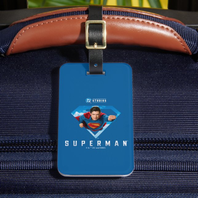 Man of Steel in Flight Luggage Tag (Front Insitu 2)