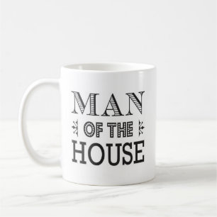 Man of the House Modern Type Mug