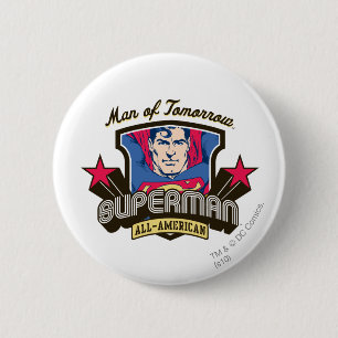 Man of Tomorrow 2 Inch Round Button