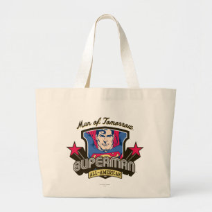Man of Tomorrow Large Tote Bag