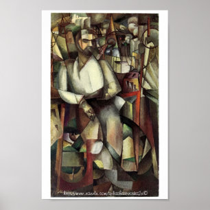 "Man on a Balcony by Cubist, Albert Gleizes" Poster