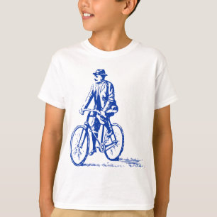Man on a Bike - Navy T-Shirt