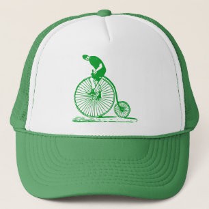 Man on a Penny Farthing - Grass Green Trucker Hat