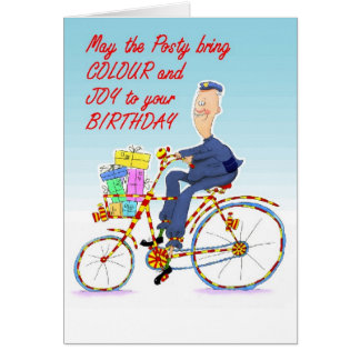 man on bike as postman Z 7x5ins.jpg