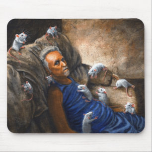 Man on couch with Rats Mousepad