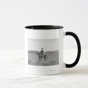 Man on Horse with Slain Antelope Photograph Mug