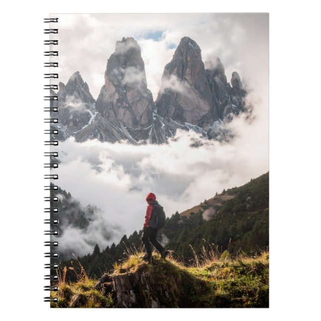 man on misty mountains notebook (Front)