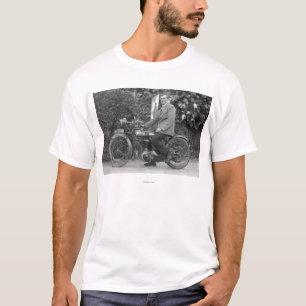 Man on Old B.S.A. Motorbike T-Shirt