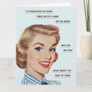 Man On The Moon Card