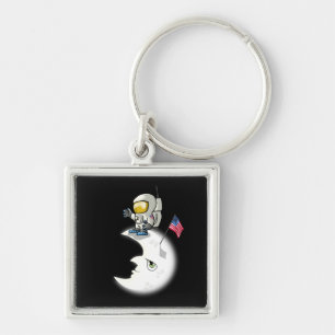 Man on the Moon Keychain
