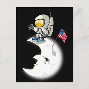 Man on the Moon Postcard