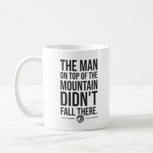 Man On Top Of Mountain - Gym, Hustle, Success Coffee Mug