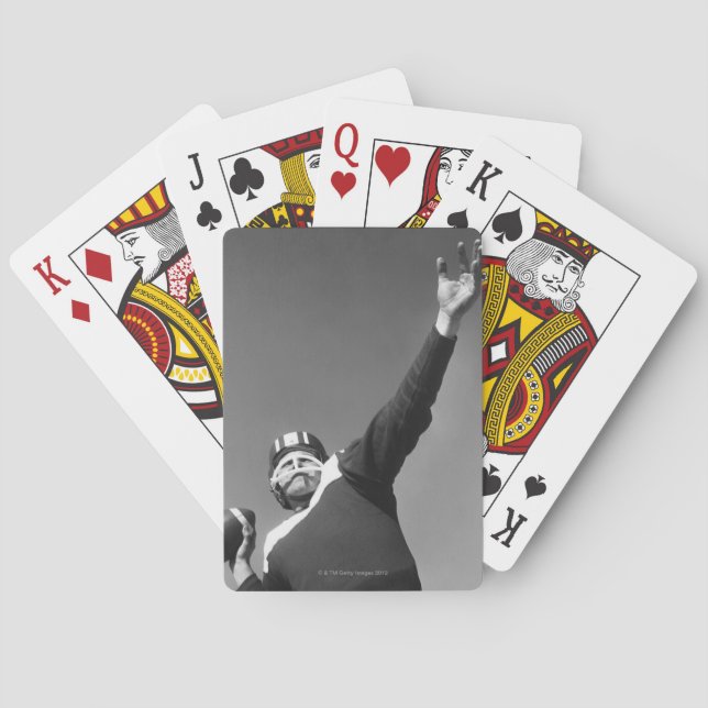 Man Playing Football 2 Cards (Back)
