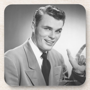 Man Pointing 2 Coaster