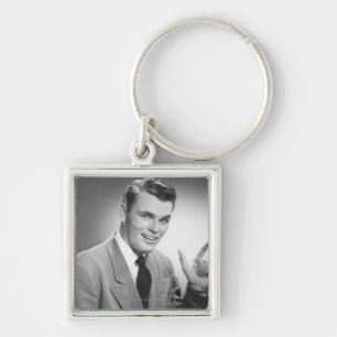 Man Pointing 2 Keychain