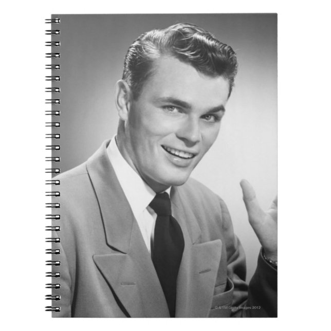Man Pointing 2 Notebook (Front)