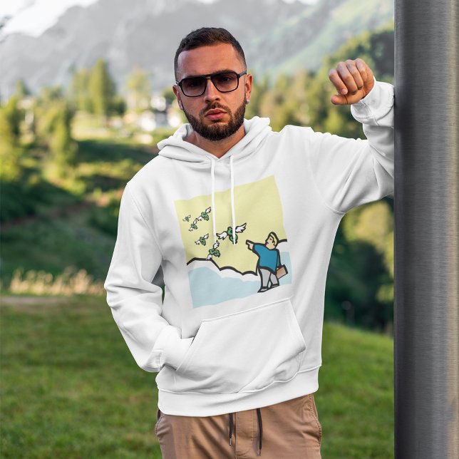 Man Pointing At Money With Wings Hoodie (Creator Uploaded)