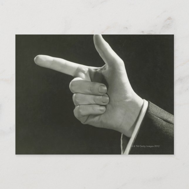 Man Pointing Postcard (Front)