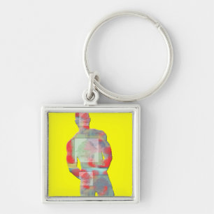 Man Posing Key Chain