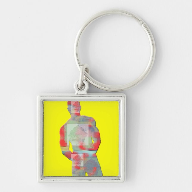 Man Posing Key Chain (Front)