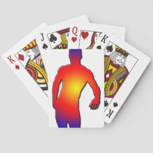 Man Posing Playing Cards