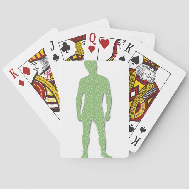 Man Posing Playing Cards (Back)