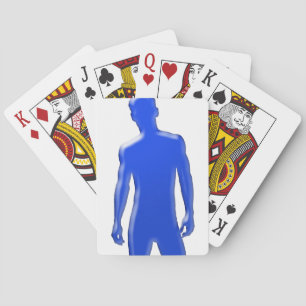 Man Posing Playing Cards