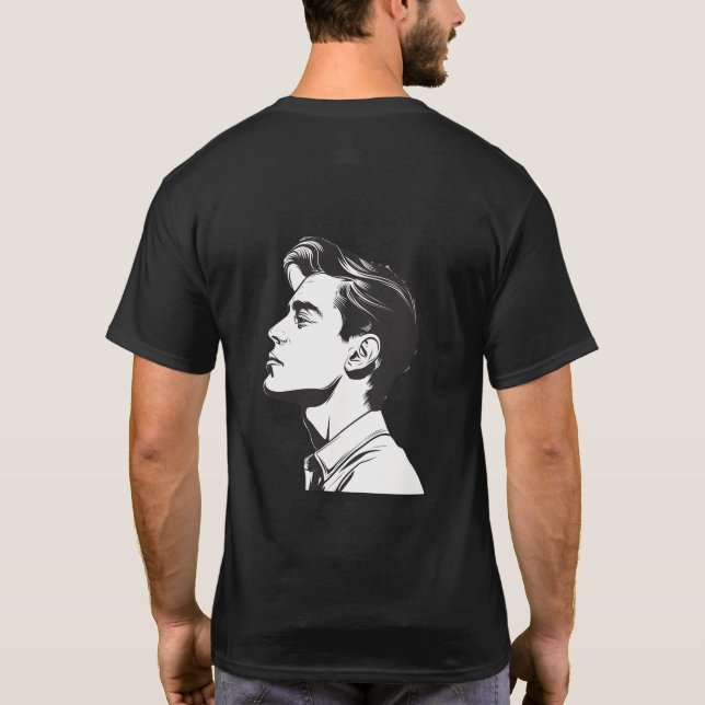 Man - Profile Drawing of a Man T-Shirt (Back)