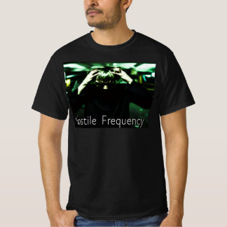 Man pulling his hair with hostile frequency below T-Shirt
