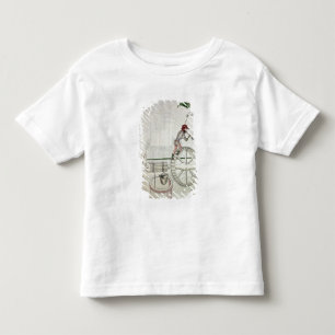 Man Putting into Motion a Wheel-Driven Well Toddler T-shirt