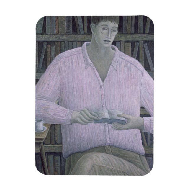 Man Reading 1998 Magnet (Vertical)