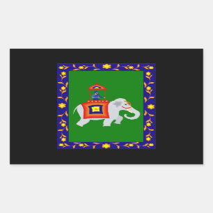 Man riding Elephant Sticker