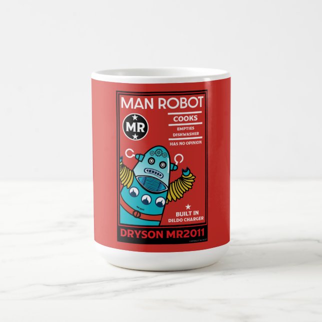 Man Robot The Perfect Man   Magic Mug (Center)