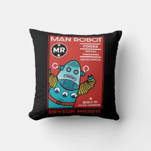 Man Robot The Perfect Man Throw Pillow