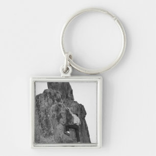 Man Rock Climbing Keychain