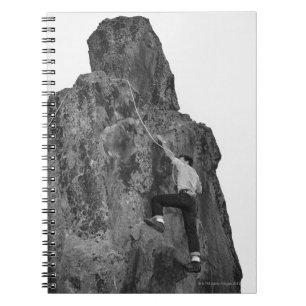 Man Rock Climbing Notebook