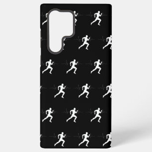 Man Running Runners Silhouette HeartBeat Line Samsung Galaxy Case