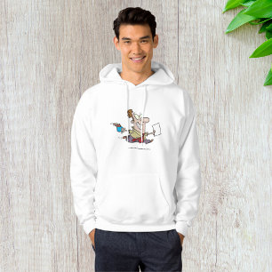 Man Running With Coffee Hoodie