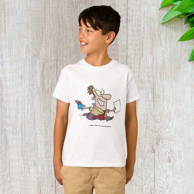 Man Running With Coffee T-Shirt (Creator Uploaded)