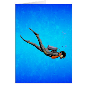 Man SCUBA Diving