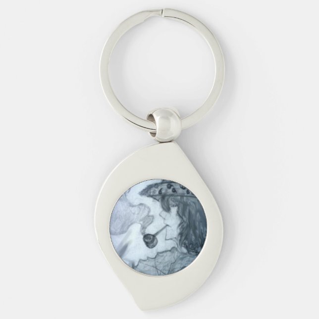 man smoking pipe manga anime      keychain (Front)