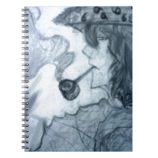 man smoking pipe manga anime notebook
