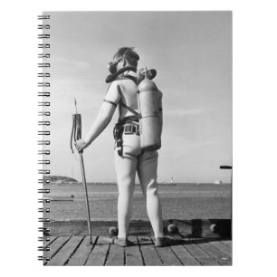 Man Standing on Pier Notebook