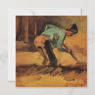 Man Stooping with Stick, Spade by Vincent van Gogh