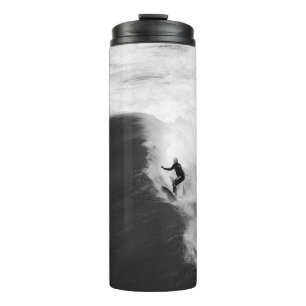 MAN SURFING ON BIG WAVES THERMAL TUMBLER