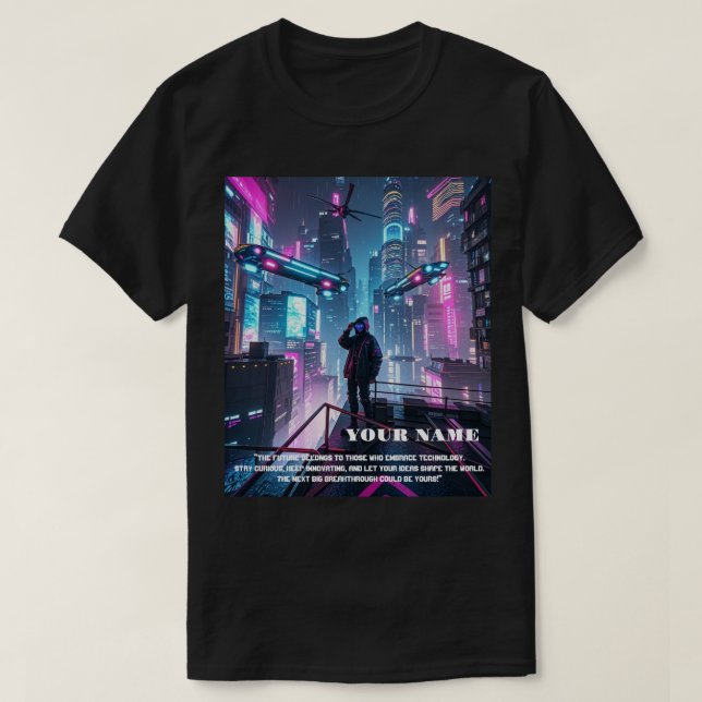 MAN T-SHIRT THEME CYBERPUNK (Design Front)